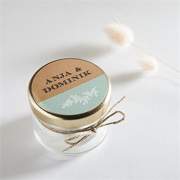 Aufkleber Hochzeit kleines origami - Vue 2