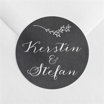 Aufkleber Hochzeit Retro ausgefallen