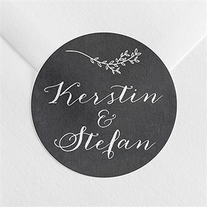 Aufkleber Hochzeit retro ausgefallen