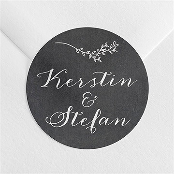 Aufkleber Hochzeit retro ausgefallen