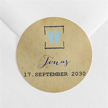 Sticker Geburt telegramm jungen