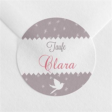 Aufkleber Taufe vogelgesang mädchen