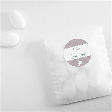 Aufkleber Taufe vogelgesang junge - Vue 4