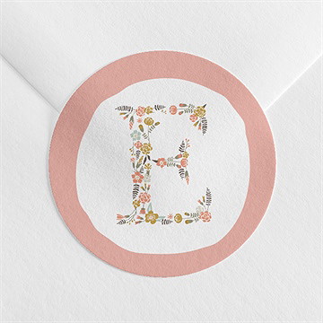 Aufkleber Taufe blumenalphabet mädchen