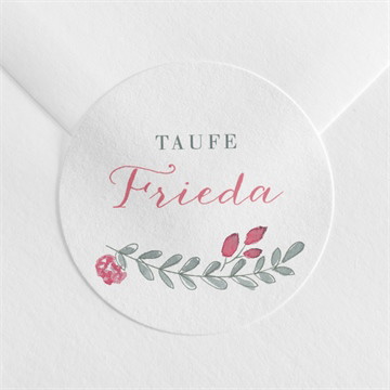 Aufkleber Taufe rosenkranz