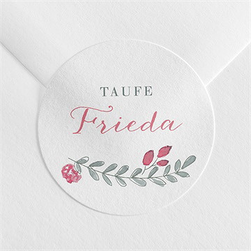 Aufkleber Taufe rosenkranz