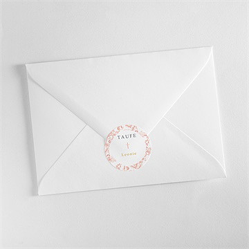 Aufkleber Taufe vintage natur - Vue 3