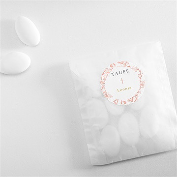 Aufkleber Taufe vintage natur - Vue 4