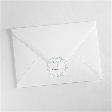 Aufkleber Taufe vintage vogel - Vue 3