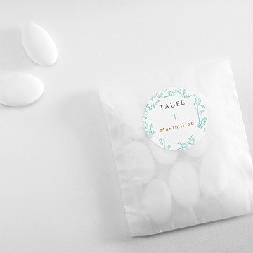 Aufkleber Taufe vintage vogel - Vue 4