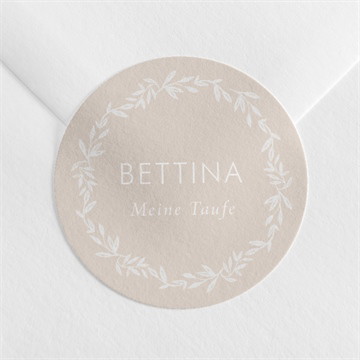 Aufkleber Taufe goldene taube - gold