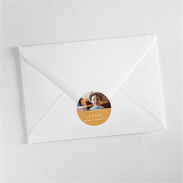 Aufkleber Kommunion Senfgelb - Vue 3