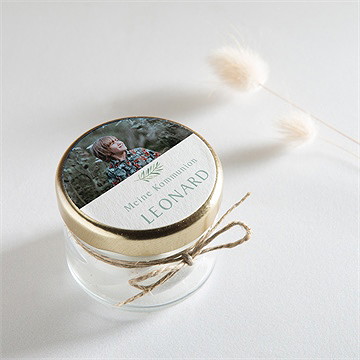 Aufkleber Kommunion Blätter Und Vergoldung - Vue 2