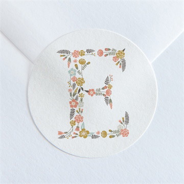 Aufkleber Kommunion Blumensignatur - magnet