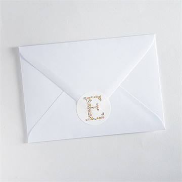 Aufkleber Kommunion Blumensignatur - Vue 3