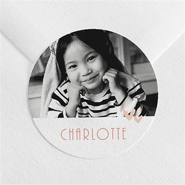 Aufkleber Kommunion Fotoblock Einladung