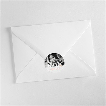 Aufkleber Kommunion Fotoblock Einladung - Vue 3