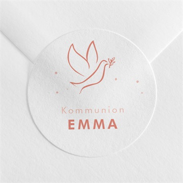 Aufkleber Kommunion taube