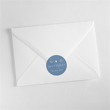 Aufkleber Kommunion Vergiss Mich Nicht - Blau - Vue 3