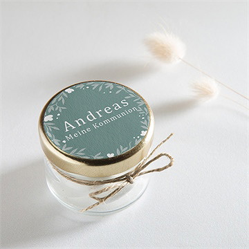 Aufkleber Kommunion Smaragdprägung - Vue 2