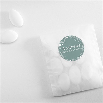 Aufkleber Kommunion Smaragdprägung - Vue 4