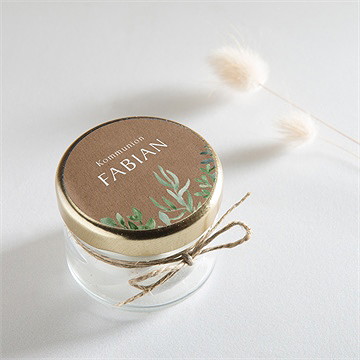 Aufkleber Kommunion Pflanzenillustration - Vue 2