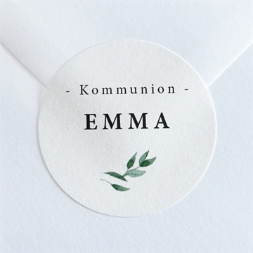 Aufkleber Kommunion Schöne einfachheit