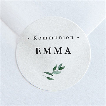 Aufkleber Kommunion Schöne Einfachheit