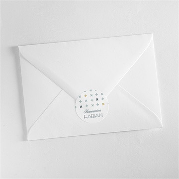 Aufkleber Kommunion Geometrische Blumenmotive - Vue 3