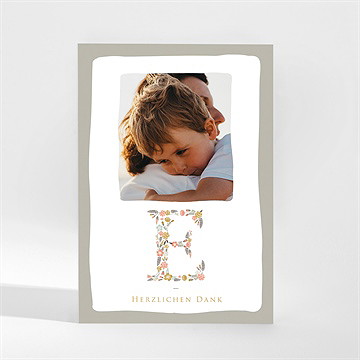 Dankeskarte Kommunion Blumensignatur - Magnet