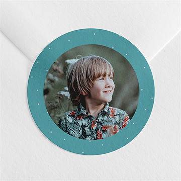 Aufkleber Kommunion Silberner Stern