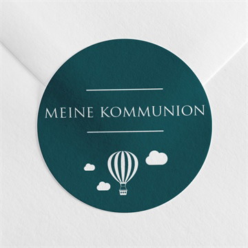 Aufkleber Kommunion schöne kleine symbole