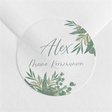 Aufkleber Kommunion Anmut - origami