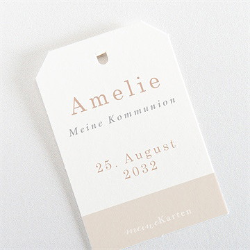 Geschenkanhänger Kommunion Goldener Fisch - Vue 3