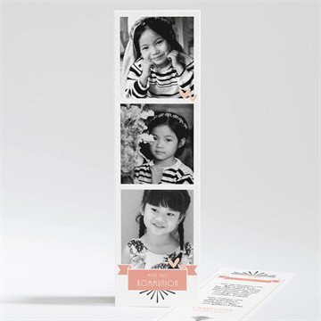 Dankeskarte Kommunion fotoblock einladung