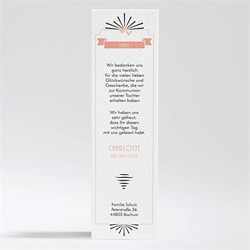 Dankeskarte Kommunion fotoblock einladung - Vue 2