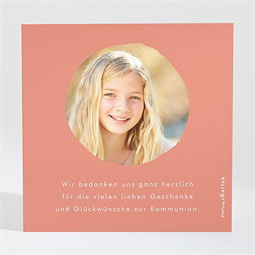 Dankeskarte Kommunion Taube - Vue 2