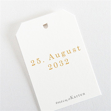 Geschenkanhänger Kommunion Senfgelb - Vue 3