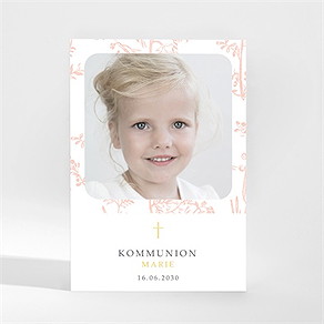 Einladung Kommunion pflanzendrucke - magnet