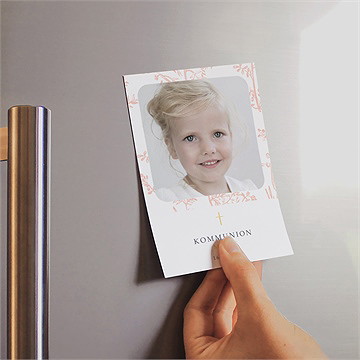 Einladung Kommunion pflanzendrucke - magnet - Vue 2