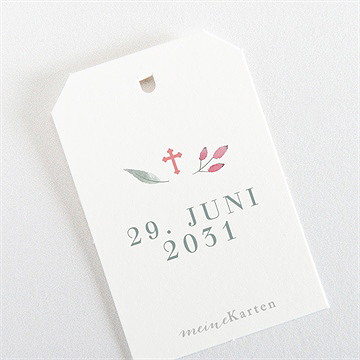 Geschenkanhänger Kommunion Aquarellkranz - Vue 3