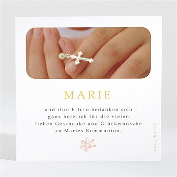 Dankeskarte Kommunion Pflanzendrucke - Vue 2