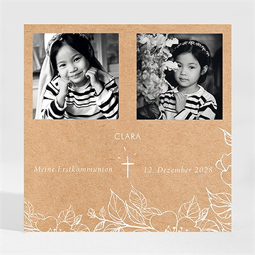 Einladung Kommunion zarte malerei - magnet