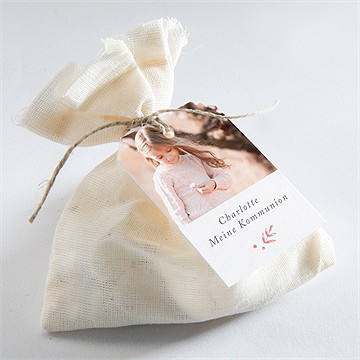 Geschenkanhänger Kommunion Kupferblätterranke - Vue 2