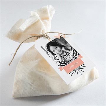 Geschenkanhänger Kommunion Fotoblock Einladung - Vue 2