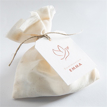 Geschenkanhänger Kommunion Taube - Vue 2