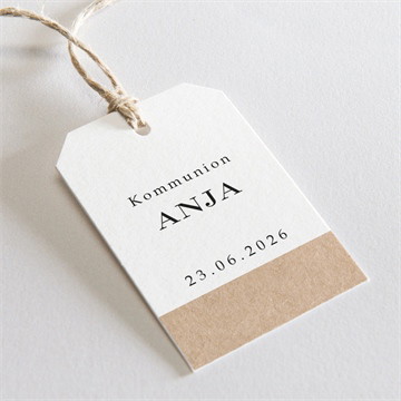 Geschenkanhänger Kommunion Elegante kommunion