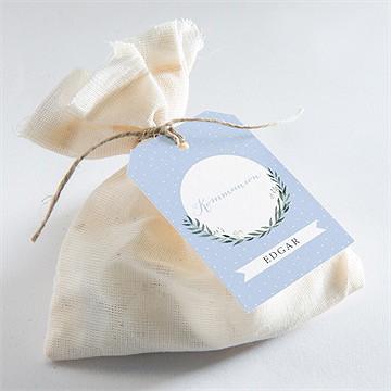 Geschenkanhänger Kommunion Zartes Blau - Vue 2