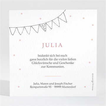 Dankeskarte Kommunion meine erste kommunion - Vue 2