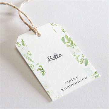 Geschenkanhänger Kommunion ornamente - gold